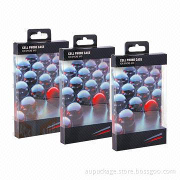 Transparent PVC PET Plastic Electronics Packaging Boxes, Customized Designs